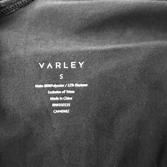 Varley Black Jumpsuit with V-Neck and Relaxed Silhouette - Picture 2 of 6